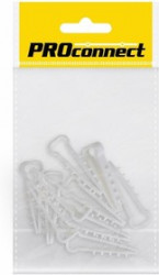 07-4611-9, Дюбель-хомут 5-10 белый, прямоугольный (10 шт.)