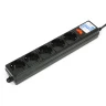 Фильтр-удл. PC 0,5м 5р, черный графит 10А/2,2кВт