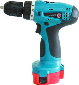 Дрель аккумуляторная КАЛИБР ДА-512/2+ 12В 2х1.3Ач 10мм БЗП 2скор.