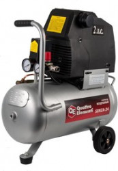 Компрессор QE SENZA-24 поршневой безмасляный, 1500 Вт, 200л/мин, 8бар