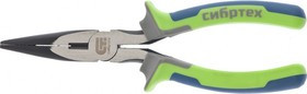 17156, Длинногубцы прямые,180 мм, фосфатирование, трехкомпонентные рукоятки