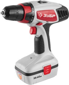 ЗДА-14.4-2 КИН, Дрель-шуруповерт 14.4 В, Ni-Cd, 2 АКБ, ЗУБР