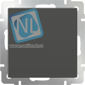 WL07-SW-1G-2W/Выключатель одноклавишный проходной (серо-коричневый)