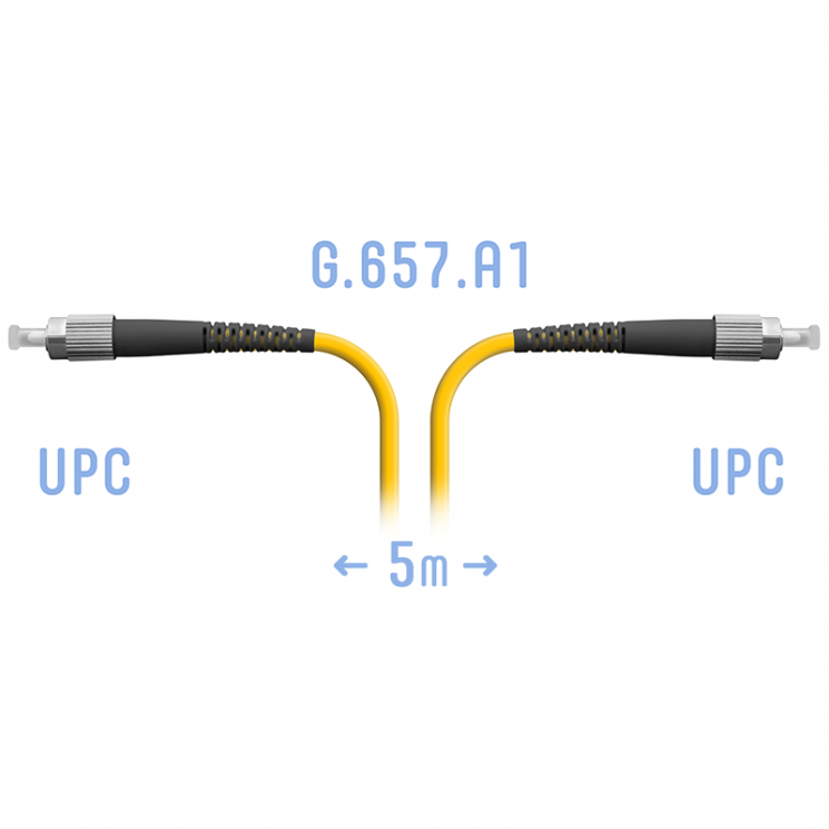 Патчкорд оптический FC/UPC SM G.657.A1 5 метров