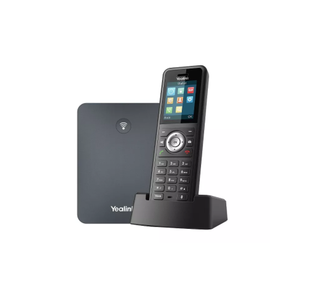 DECT-трубка Yealink W79P DECT (база W70B+трубка W59R) до 10 SIP-аккаунтов, до 10 трубок на базу, до 20 одноврем. вызовов