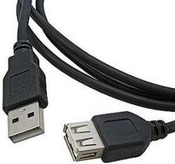 USB-A F USB-A M 3m black