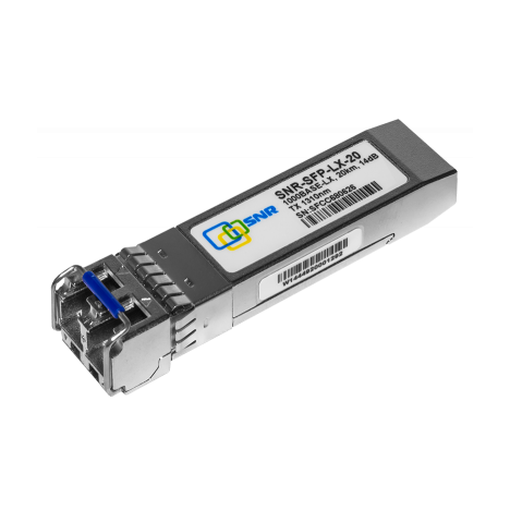 Модуль SFP оптический, дальность до 20км (14dB), 1310нм, индустриальный