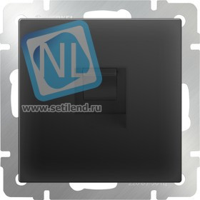 WL08-RJ-45/ Розетка Ethernet RJ-45 (черный матовый)