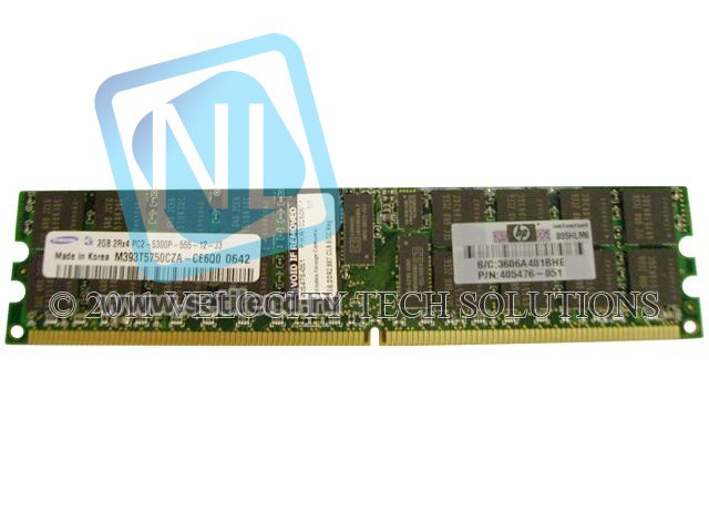 Модуль памяти HP 405476-051 DIMM 2Gb PC2-5300 DDR2-667 ECC-405476-051(NEW)