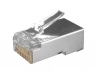 Разъем RJ-45(8P8C) под витую пару, категория 6 (50 µ"/ 50 микродюймов), экранированный 100 шт.