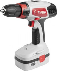 ЗДА-18-2 КИН, Дрель-шуруповерт 18 В, Ni-Cd, 2 АКБ, ЗУБР