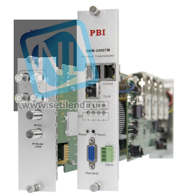 Модуль 4-тюнерного трансмодулятора QAM DMM-2410TM-30S2C на 4 DVB-C для цифровой ГС PBI DMM-1000