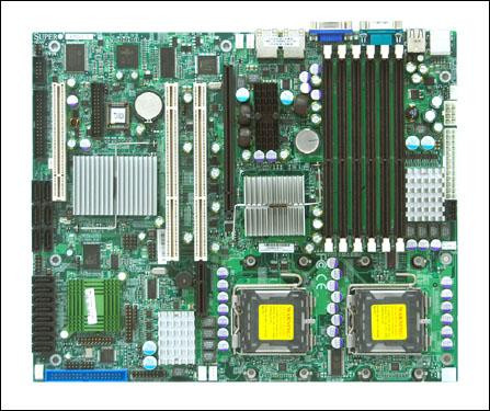 Материнская плата SuperMicro X7DVL-3 i5000V Dual s771 6FBD 6SAS 6SATAII U100 PCI-E8x 2PCI-X PCI SVGA 2xGbLAN ATX 1333Mhz-X7DVL-3(NEW)