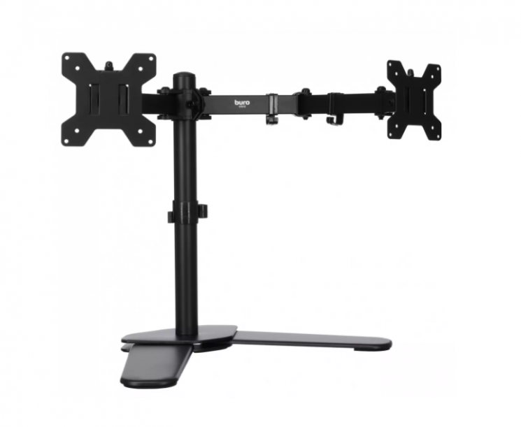 Кронштейн для мониторов ЖК Buro M042 черный 17"-27" макс.8кг настольный поворот и наклон