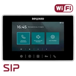 Видеомонитор Beward SM700W, SIP-протокол, 7" дисплей,Wi-Fi, USB, 12В(DC), ОС Linux