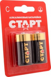 Батарейка алкалиновая С СТАРТ LR14-BL2